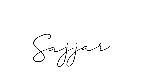 Best and Professional Signature Style for Sajjar. Allison_Script Best Signature Style Collection. Sajjar signature style 2 images and pictures png