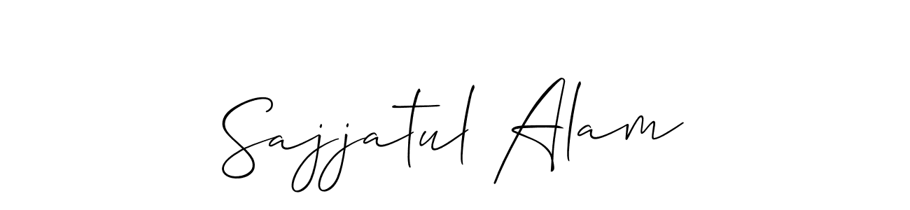 Make a beautiful signature design for name Sajjatul Alam. With this signature (Allison_Script) style, you can create a handwritten signature for free. Sajjatul Alam signature style 2 images and pictures png