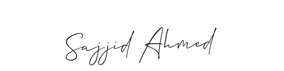 Best and Professional Signature Style for Sajjid Ahmed. Allison_Script Best Signature Style Collection. Sajjid Ahmed signature style 2 images and pictures png