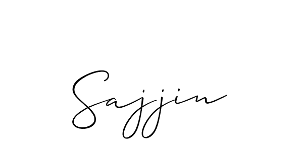 Similarly Allison_Script is the best handwritten signature design. Signature creator online .You can use it as an online autograph creator for name Sajjin. Sajjin signature style 2 images and pictures png