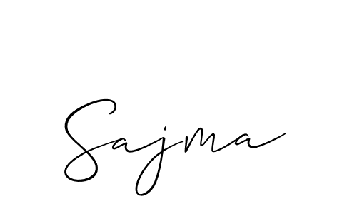 The best way (Allison_Script) to make a short signature is to pick only two or three words in your name. The name Sajma include a total of six letters. For converting this name. Sajma signature style 2 images and pictures png