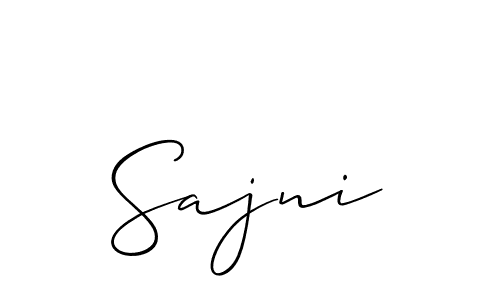 The best way (Allison_Script) to make a short signature is to pick only two or three words in your name. The name Sajni include a total of six letters. For converting this name. Sajni signature style 2 images and pictures png