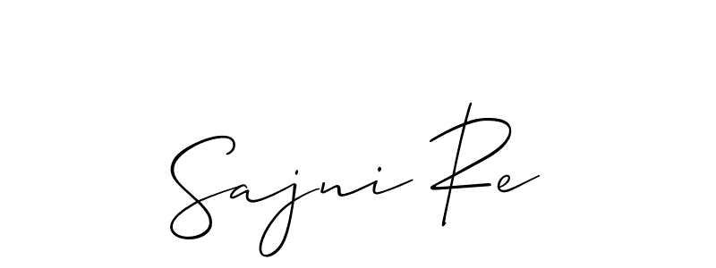 Once you've used our free online signature maker to create your best signature Allison_Script style, it's time to enjoy all of the benefits that Sajni Re name signing documents. Sajni Re signature style 2 images and pictures png