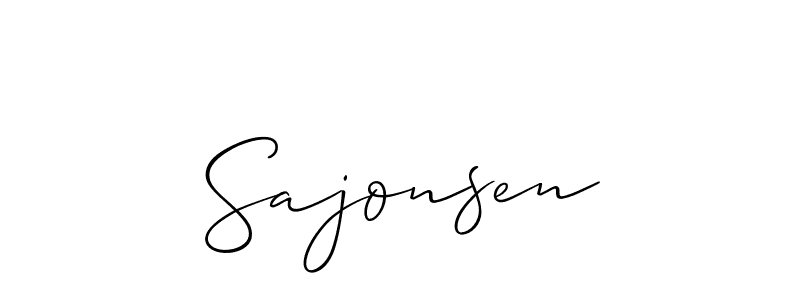 You can use this online signature creator to create a handwritten signature for the name Sajonsen. This is the best online autograph maker. Sajonsen signature style 2 images and pictures png