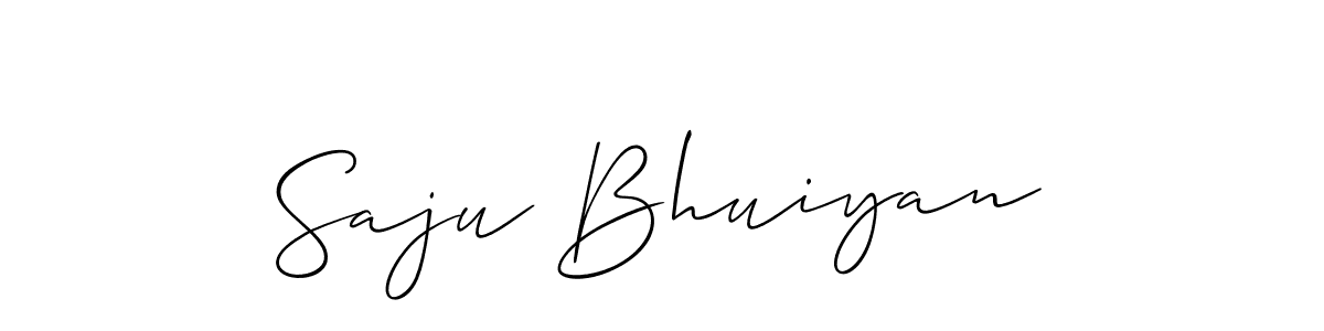 Use a signature maker to create a handwritten signature online. With this signature software, you can design (Allison_Script) your own signature for name Saju Bhuiyan. Saju Bhuiyan signature style 2 images and pictures png