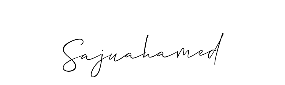 Make a beautiful signature design for name Sajuahamed. With this signature (Allison_Script) style, you can create a handwritten signature for free. Sajuahamed signature style 2 images and pictures png
