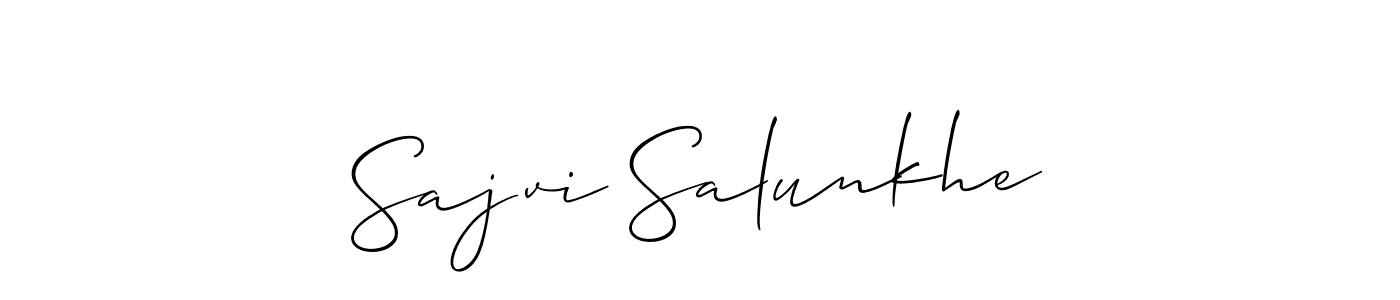 You can use this online signature creator to create a handwritten signature for the name Sajvi Salunkhe. This is the best online autograph maker. Sajvi Salunkhe signature style 2 images and pictures png