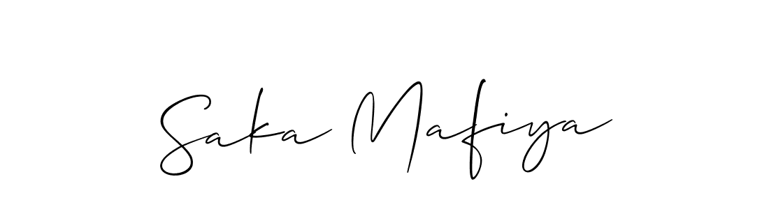 You should practise on your own different ways (Allison_Script) to write your name (Saka Mafiya) in signature. don't let someone else do it for you. Saka Mafiya signature style 2 images and pictures png