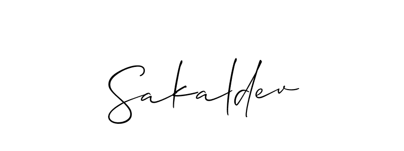You should practise on your own different ways (Allison_Script) to write your name (Sakaldev) in signature. don't let someone else do it for you. Sakaldev signature style 2 images and pictures png