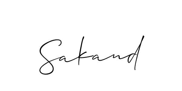 Once you've used our free online signature maker to create your best signature Allison_Script style, it's time to enjoy all of the benefits that Sakand name signing documents. Sakand signature style 2 images and pictures png