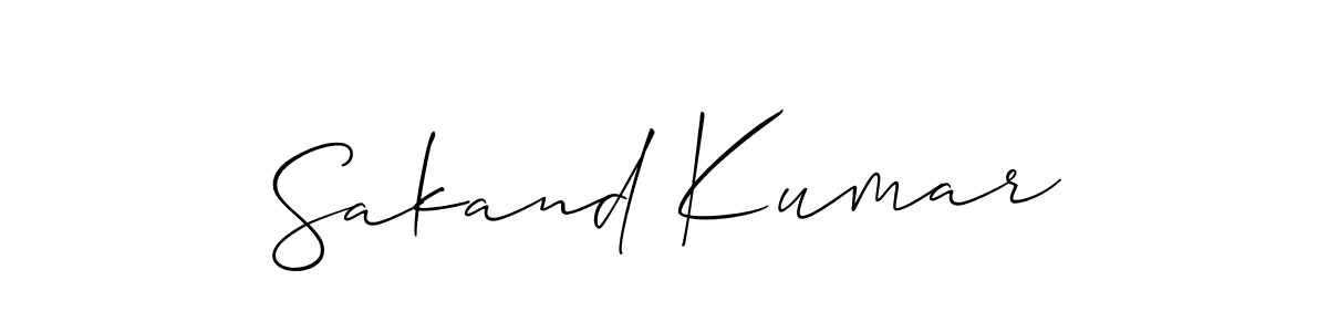 Also You can easily find your signature by using the search form. We will create Sakand Kumar name handwritten signature images for you free of cost using Allison_Script sign style. Sakand Kumar signature style 2 images and pictures png