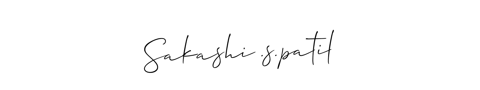 It looks lik you need a new signature style for name Sakashi .s.patil. Design unique handwritten (Allison_Script) signature with our free signature maker in just a few clicks. Sakashi .s.patil signature style 2 images and pictures png