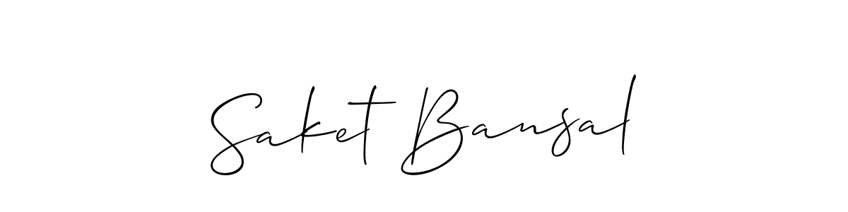 Make a beautiful signature design for name Saket Bansal. Use this online signature maker to create a handwritten signature for free. Saket Bansal signature style 2 images and pictures png
