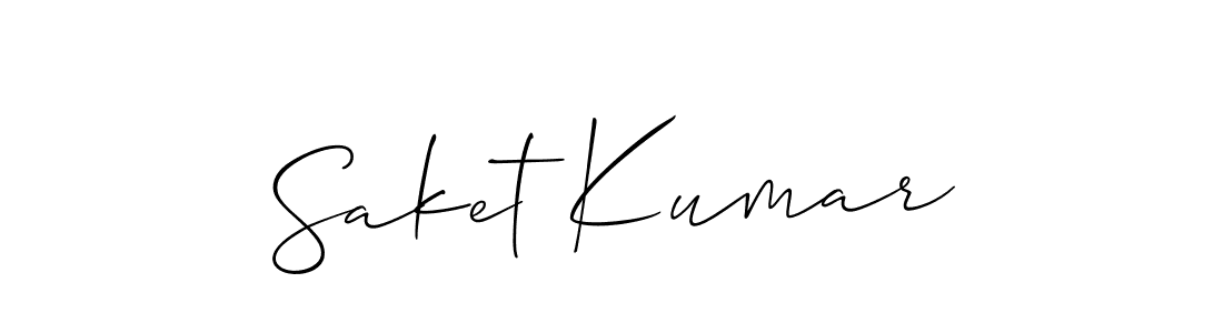 This is the best signature style for the Saket Kumar name. Also you like these signature font (Allison_Script). Mix name signature. Saket Kumar signature style 2 images and pictures png