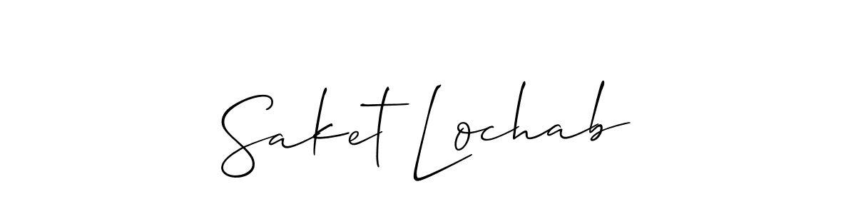 Use a signature maker to create a handwritten signature online. With this signature software, you can design (Allison_Script) your own signature for name Saket Lochab. Saket Lochab signature style 2 images and pictures png