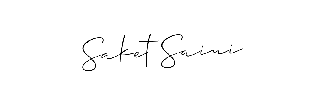 Make a beautiful signature design for name Saket Saini. Use this online signature maker to create a handwritten signature for free. Saket Saini signature style 2 images and pictures png