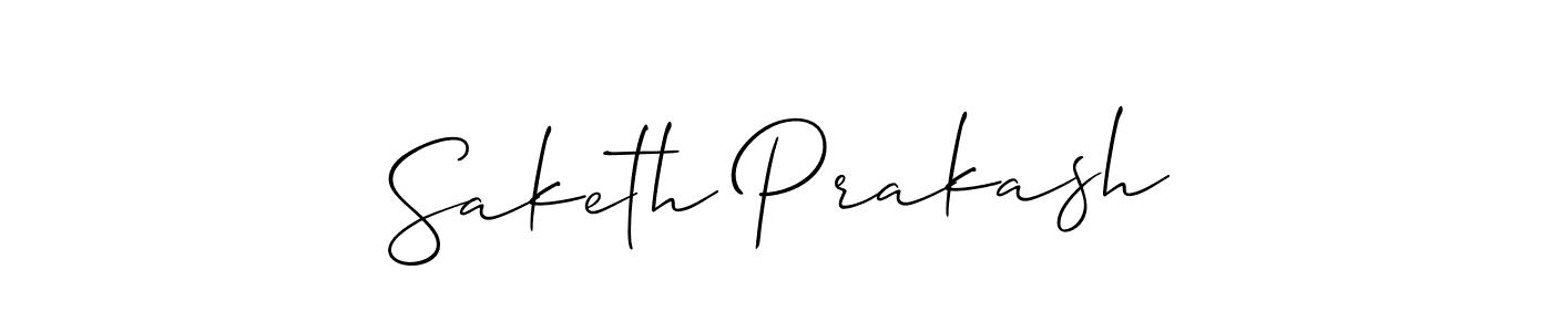 You should practise on your own different ways (Allison_Script) to write your name (Saketh Prakash) in signature. don't let someone else do it for you. Saketh Prakash signature style 2 images and pictures png