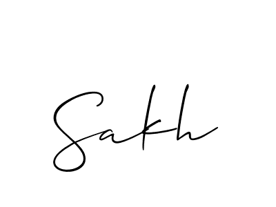How to Draw Sakh signature style? Allison_Script is a latest design signature styles for name Sakh. Sakh signature style 2 images and pictures png