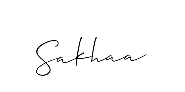 Sakhaa stylish signature style. Best Handwritten Sign (Allison_Script) for my name. Handwritten Signature Collection Ideas for my name Sakhaa. Sakhaa signature style 2 images and pictures png