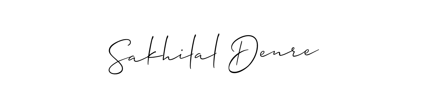 You can use this online signature creator to create a handwritten signature for the name Sakhilal Denre. This is the best online autograph maker. Sakhilal Denre signature style 2 images and pictures png