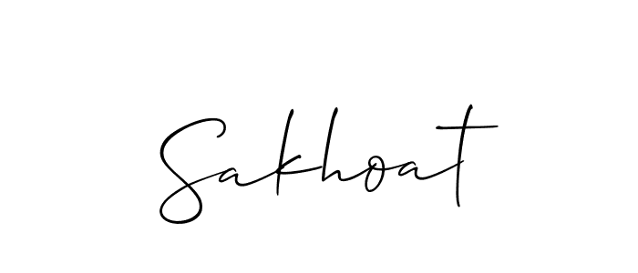 Make a short Sakhoat signature style. Manage your documents anywhere anytime using Allison_Script. Create and add eSignatures, submit forms, share and send files easily. Sakhoat signature style 2 images and pictures png