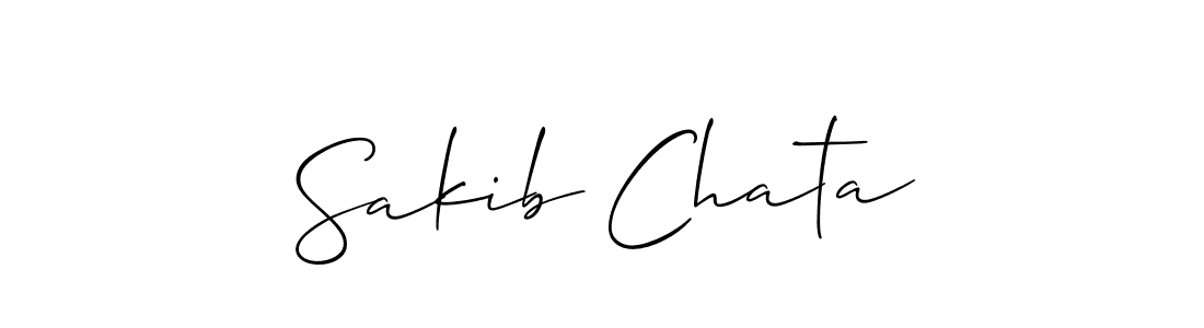 Once you've used our free online signature maker to create your best signature Allison_Script style, it's time to enjoy all of the benefits that Sakib Chata name signing documents. Sakib Chata signature style 2 images and pictures png