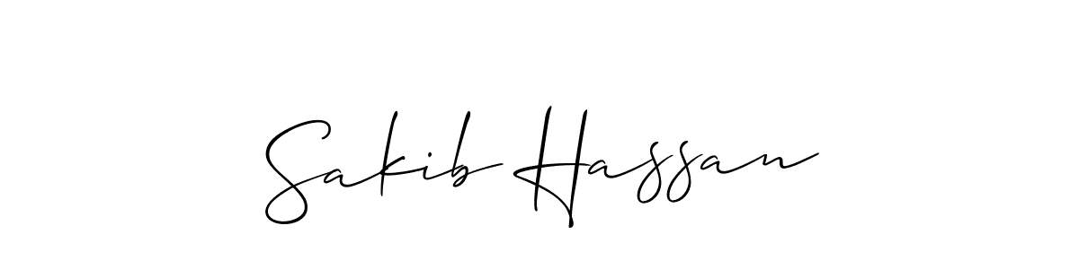 How to make Sakib Hassan signature? Allison_Script is a professional autograph style. Create handwritten signature for Sakib Hassan name. Sakib Hassan signature style 2 images and pictures png