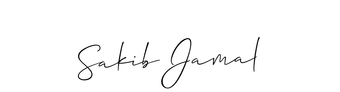 The best way (Allison_Script) to make a short signature is to pick only two or three words in your name. The name Sakib Jamal include a total of six letters. For converting this name. Sakib Jamal signature style 2 images and pictures png