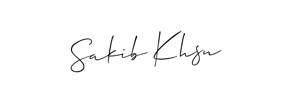 Also You can easily find your signature by using the search form. We will create Sakib Khsn name handwritten signature images for you free of cost using Allison_Script sign style. Sakib Khsn signature style 2 images and pictures png