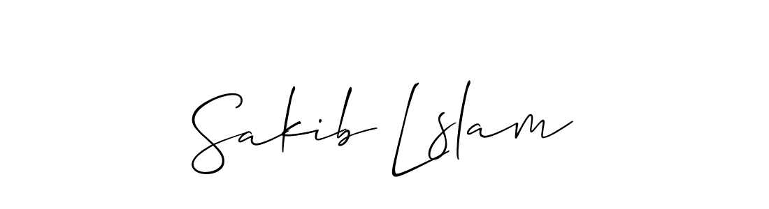 The best way (Allison_Script) to make a short signature is to pick only two or three words in your name. The name Sakib Lslam include a total of six letters. For converting this name. Sakib Lslam signature style 2 images and pictures png