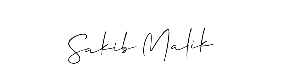 Create a beautiful signature design for name Sakib Malik. With this signature (Allison_Script) fonts, you can make a handwritten signature for free. Sakib Malik signature style 2 images and pictures png