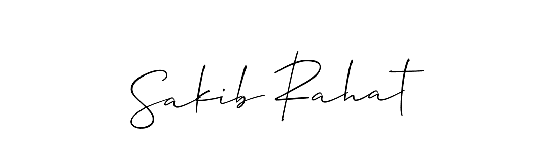 if you are searching for the best signature style for your name Sakib Rahat. so please give up your signature search. here we have designed multiple signature styles  using Allison_Script. Sakib Rahat signature style 2 images and pictures png