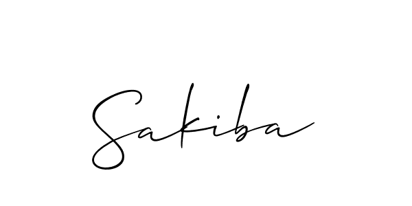 Make a beautiful signature design for name Sakiba. Use this online signature maker to create a handwritten signature for free. Sakiba signature style 2 images and pictures png