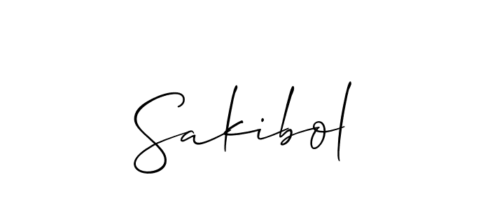 You should practise on your own different ways (Allison_Script) to write your name (Sakibol) in signature. don't let someone else do it for you. Sakibol signature style 2 images and pictures png