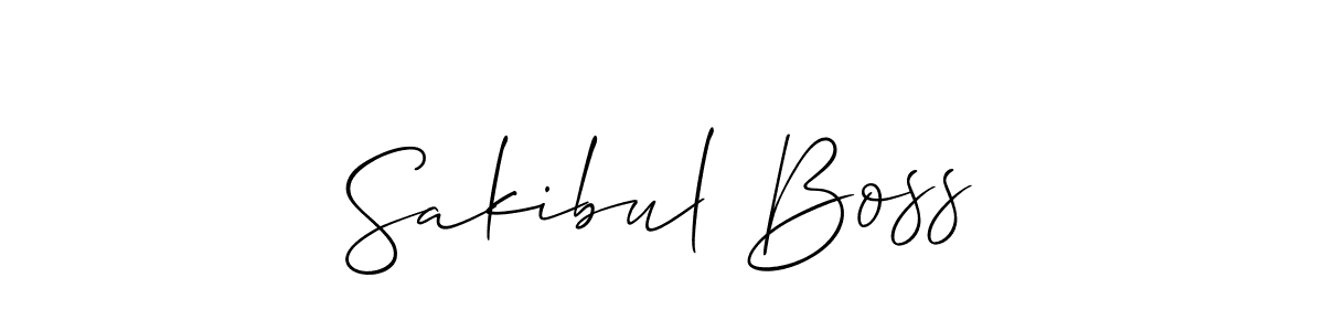 Also we have Sakibul Boss name is the best signature style. Create professional handwritten signature collection using Allison_Script autograph style. Sakibul Boss signature style 2 images and pictures png