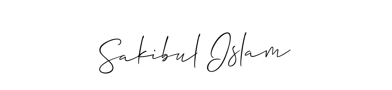 Allison_Script is a professional signature style that is perfect for those who want to add a touch of class to their signature. It is also a great choice for those who want to make their signature more unique. Get Sakibul Islam name to fancy signature for free. Sakibul Islam signature style 2 images and pictures png