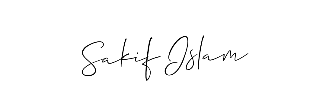 Design your own signature with our free online signature maker. With this signature software, you can create a handwritten (Allison_Script) signature for name Sakif Islam. Sakif Islam signature style 2 images and pictures png