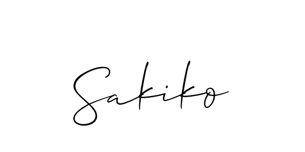 Make a beautiful signature design for name Sakiko. Use this online signature maker to create a handwritten signature for free. Sakiko signature style 2 images and pictures png