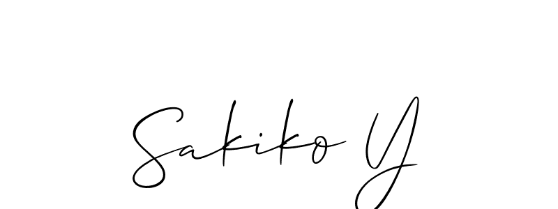 Make a beautiful signature design for name Sakiko Y. Use this online signature maker to create a handwritten signature for free. Sakiko Y signature style 2 images and pictures png