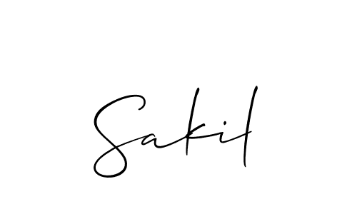 Make a short Sakil signature style. Manage your documents anywhere anytime using Allison_Script. Create and add eSignatures, submit forms, share and send files easily. Sakil signature style 2 images and pictures png