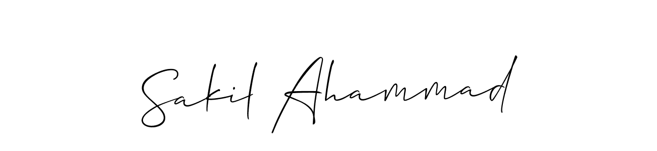 Create a beautiful signature design for name Sakil Ahammad. With this signature (Allison_Script) fonts, you can make a handwritten signature for free. Sakil Ahammad signature style 2 images and pictures png