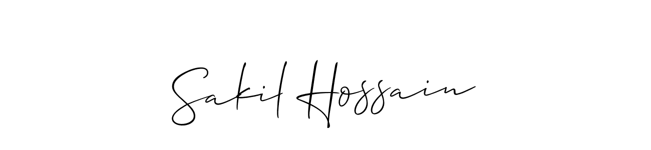 Make a beautiful signature design for name Sakil Hossain. Use this online signature maker to create a handwritten signature for free. Sakil Hossain signature style 2 images and pictures png