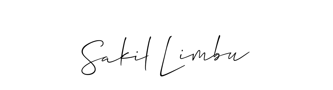Also You can easily find your signature by using the search form. We will create Sakil Limbu name handwritten signature images for you free of cost using Allison_Script sign style. Sakil Limbu signature style 2 images and pictures png