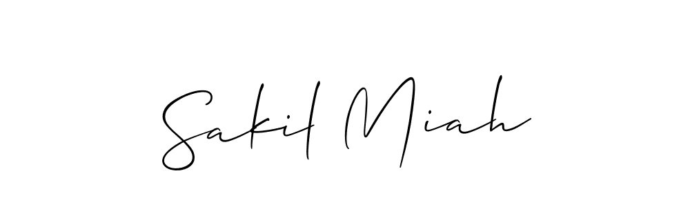 Make a short Sakil Miah signature style. Manage your documents anywhere anytime using Allison_Script. Create and add eSignatures, submit forms, share and send files easily. Sakil Miah signature style 2 images and pictures png