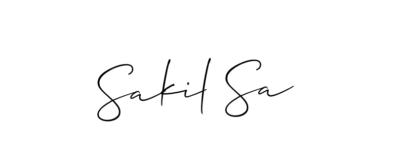 Sakil Sa stylish signature style. Best Handwritten Sign (Allison_Script) for my name. Handwritten Signature Collection Ideas for my name Sakil Sa. Sakil Sa signature style 2 images and pictures png