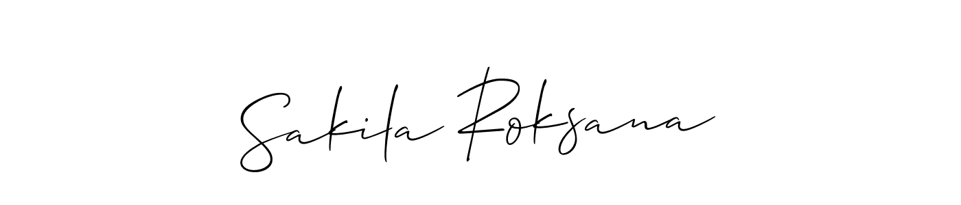 Once you've used our free online signature maker to create your best signature Allison_Script style, it's time to enjoy all of the benefits that Sakila Roksana name signing documents. Sakila Roksana signature style 2 images and pictures png