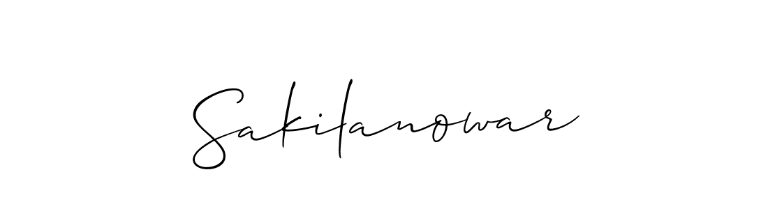 Sakilanowar stylish signature style. Best Handwritten Sign (Allison_Script) for my name. Handwritten Signature Collection Ideas for my name Sakilanowar. Sakilanowar signature style 2 images and pictures png