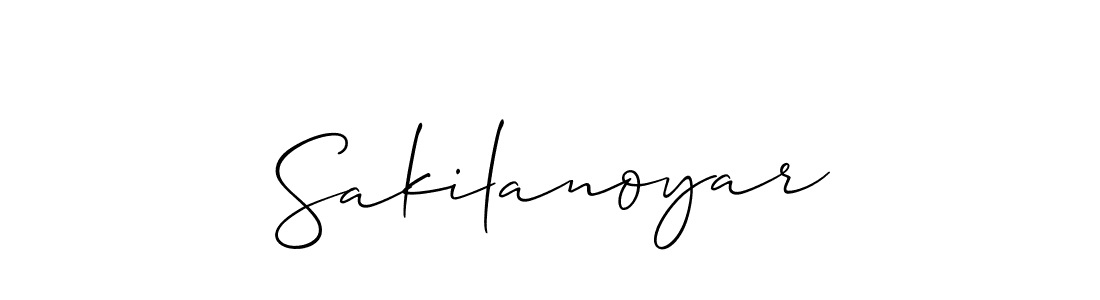 You should practise on your own different ways (Allison_Script) to write your name (Sakilanoyar) in signature. don't let someone else do it for you. Sakilanoyar signature style 2 images and pictures png