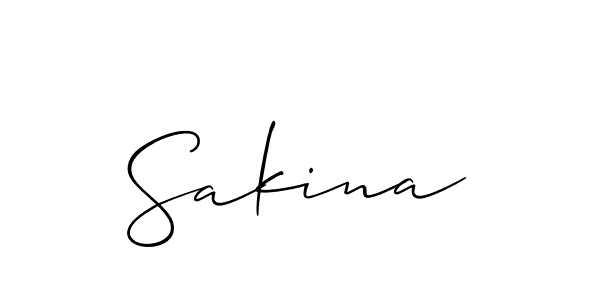 Sakina stylish signature style. Best Handwritten Sign (Allison_Script) for my name. Handwritten Signature Collection Ideas for my name Sakina. Sakina signature style 2 images and pictures png