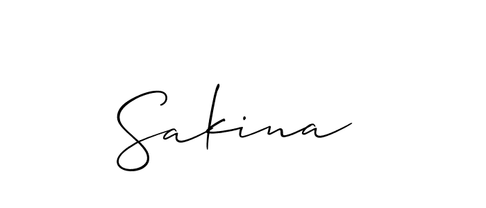 Best and Professional Signature Style for Sakina . Allison_Script Best Signature Style Collection. Sakina  signature style 2 images and pictures png